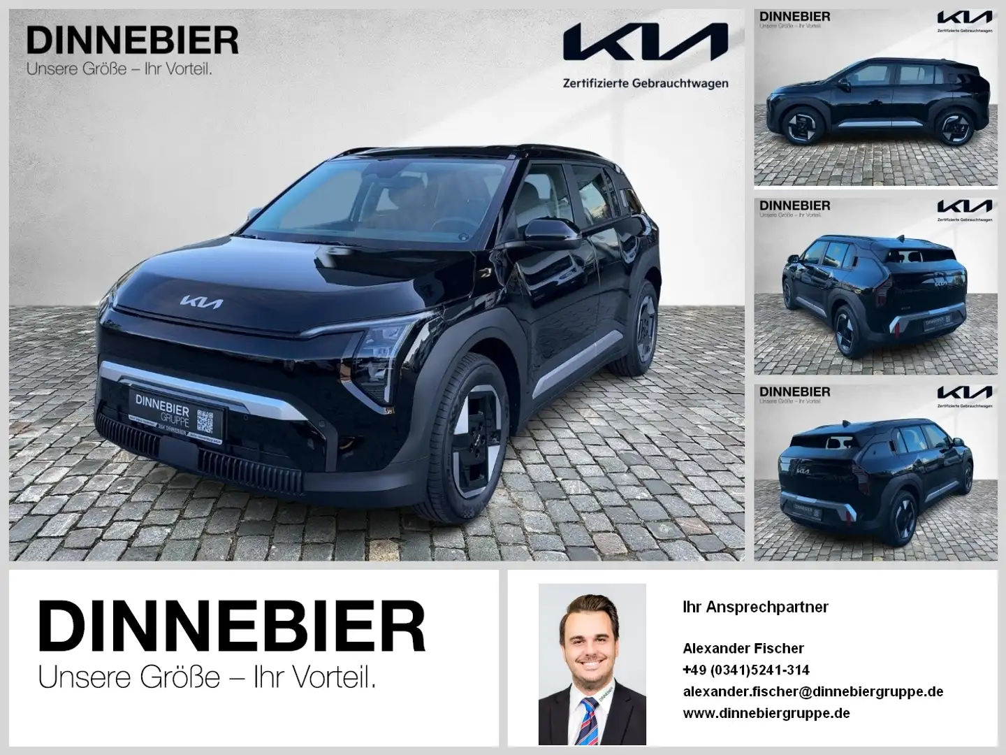 Kia EV3 AIR 81.4kWh LED+Kamera+Navi+Winterpaket Schwarz - 1