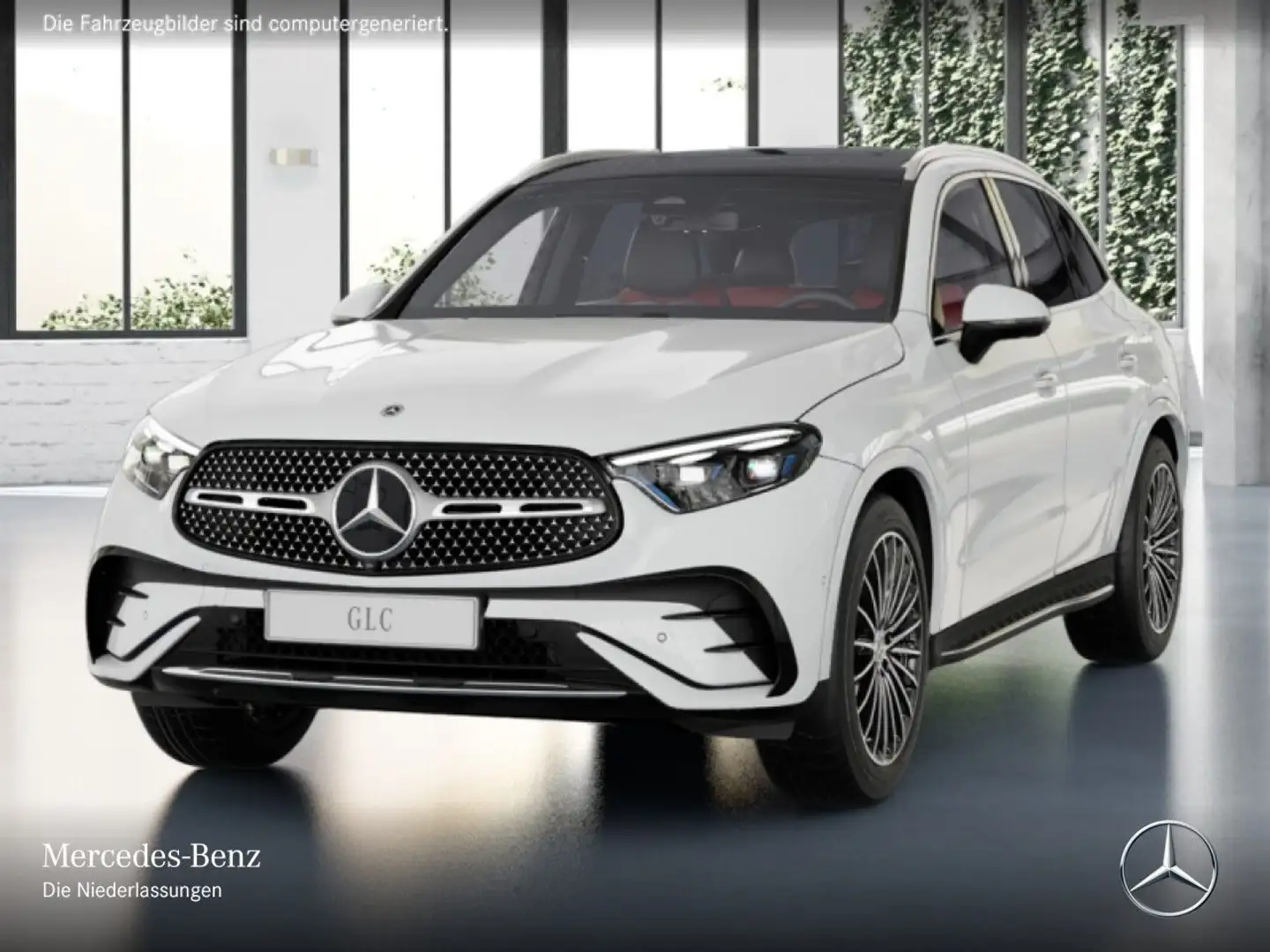 Mercedes-Benz GLC 300 de 4M AMG+PANO+360+BURMESTER+TOTW+KEYLESS Weiß - 2