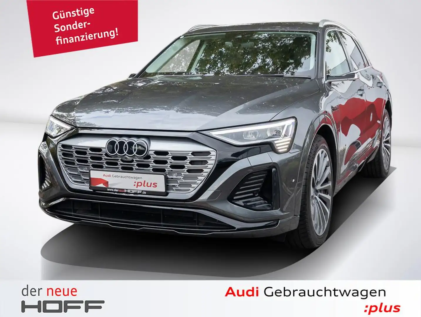 Audi Q8 e-tron quattro S line 55 Pano ACC Matrix LED 360° HeadUP Gris - 1