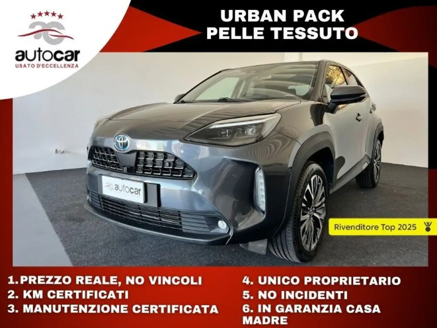 Toyota Yaris Cross 1.5 Hybrid 5p. E-CVT Lounge Prezzo Reale Grigio - 1