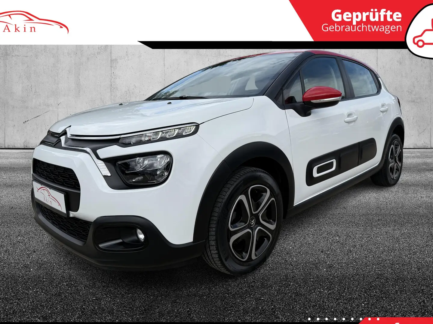 Citroen C3 KEYLASS/LED/TEMP./NAVI/CARPLAY/PDC/ACC Weiß - 1