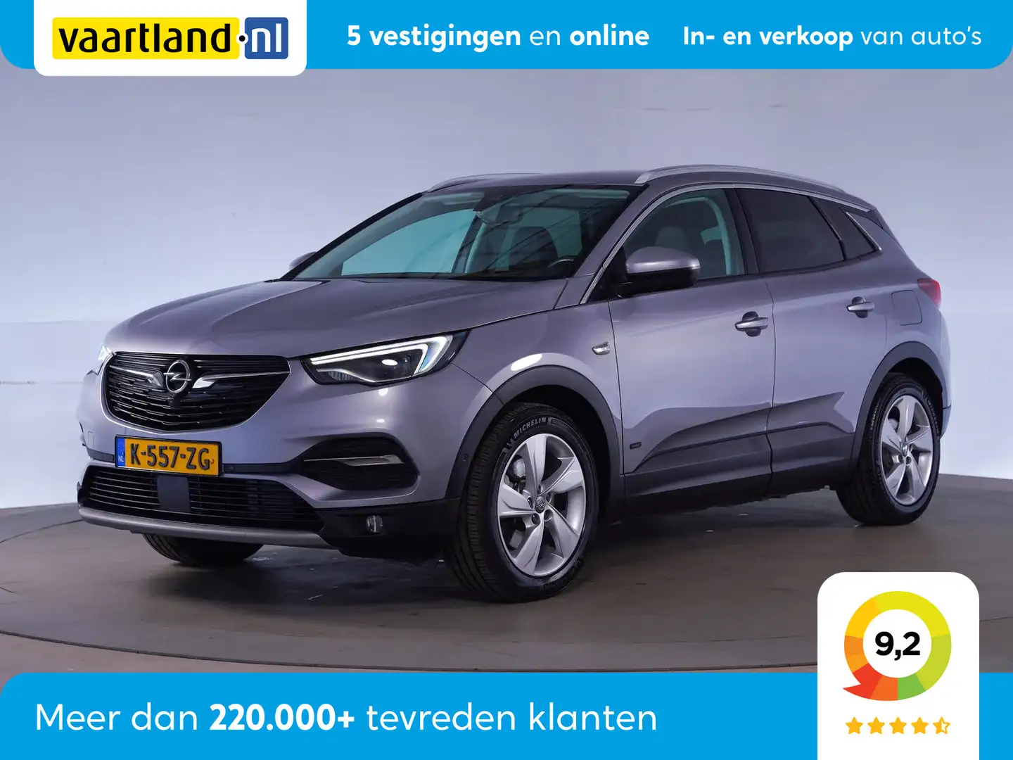 Opel Grandland X 1.6 Turbo 225PK Hybrid Elegance Aut. [ Navi 360-Ca Grijs - 1