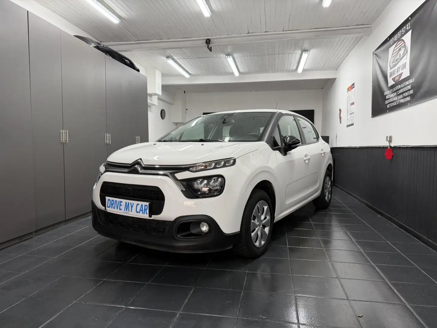 Citroen C3 1.5 BlueHDi 100Ch Feel Business - 89 500 Kms Blanc - 1