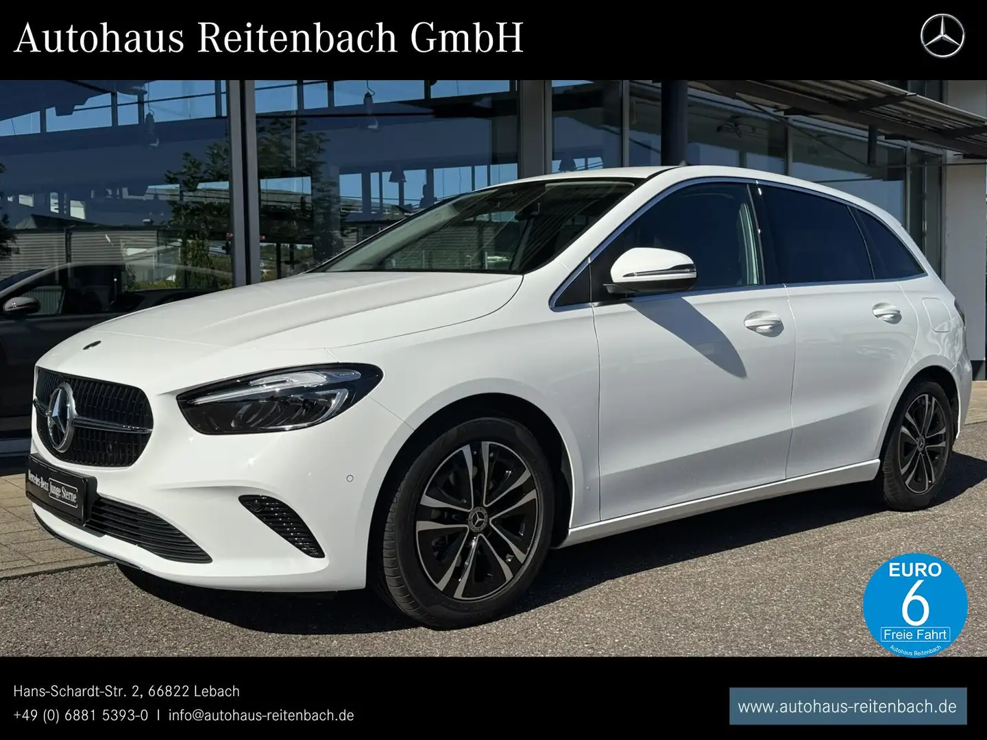 Mercedes-Benz B 200 B200 PROGRESSIVE+AHK+KAMER LED+LENK&SITZHZG+NAVI Weiß - 1