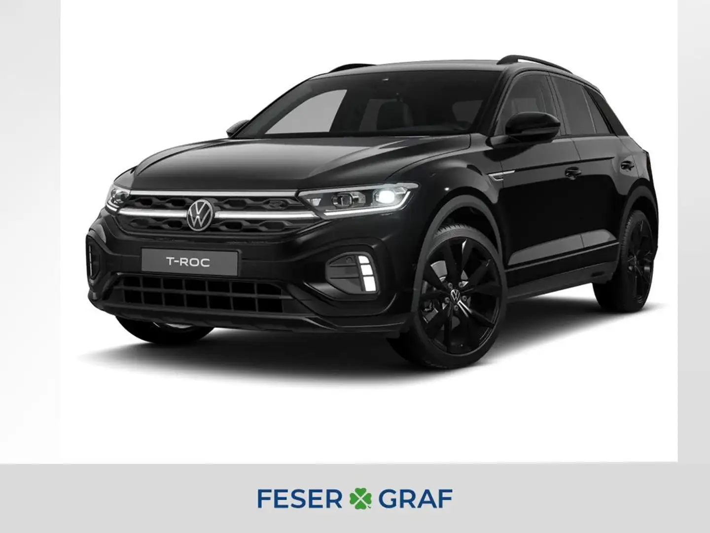 Volkswagen T-Roc R-Line 1.5 TSI 150 PS DSG NAV/AHK/Black St Schwarz - 1