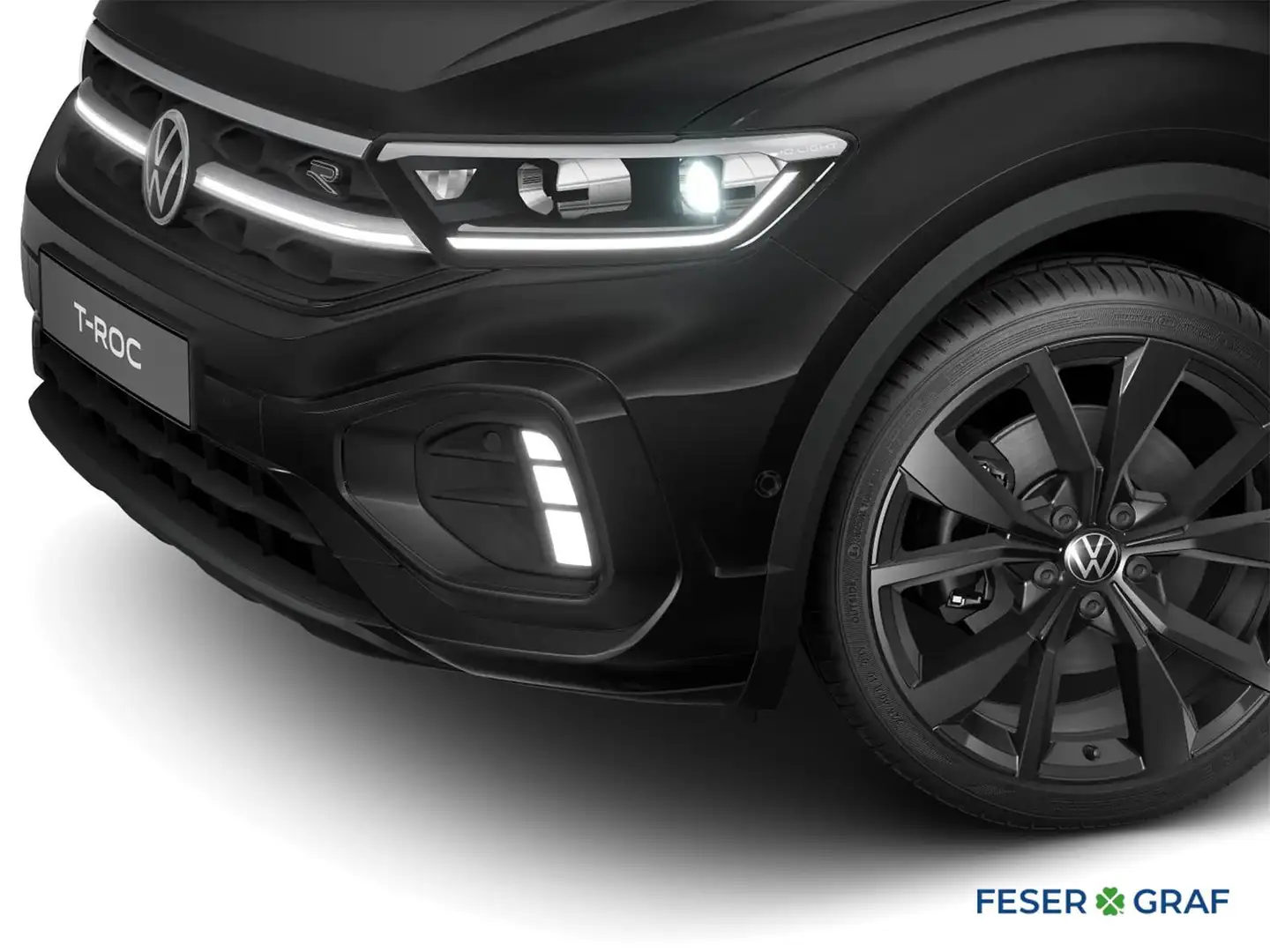 Volkswagen T-Roc R-Line 1.5 TSI 150 PS DSG NAV/AHK/Black St Schwarz - 2
