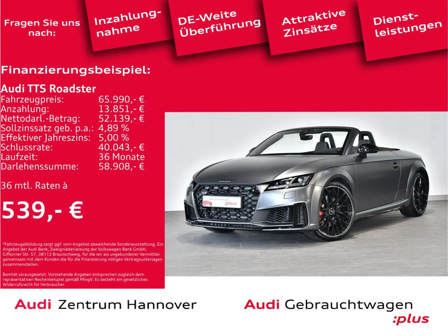 Audi TTS Roadster TFSI S tronic Grau - 2