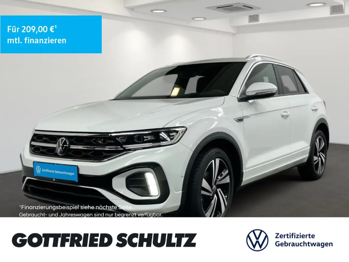 Volkswagen T-Roc 1.0 TSI LED CarPlay ACC SHZ R-Line Weiß - 1
