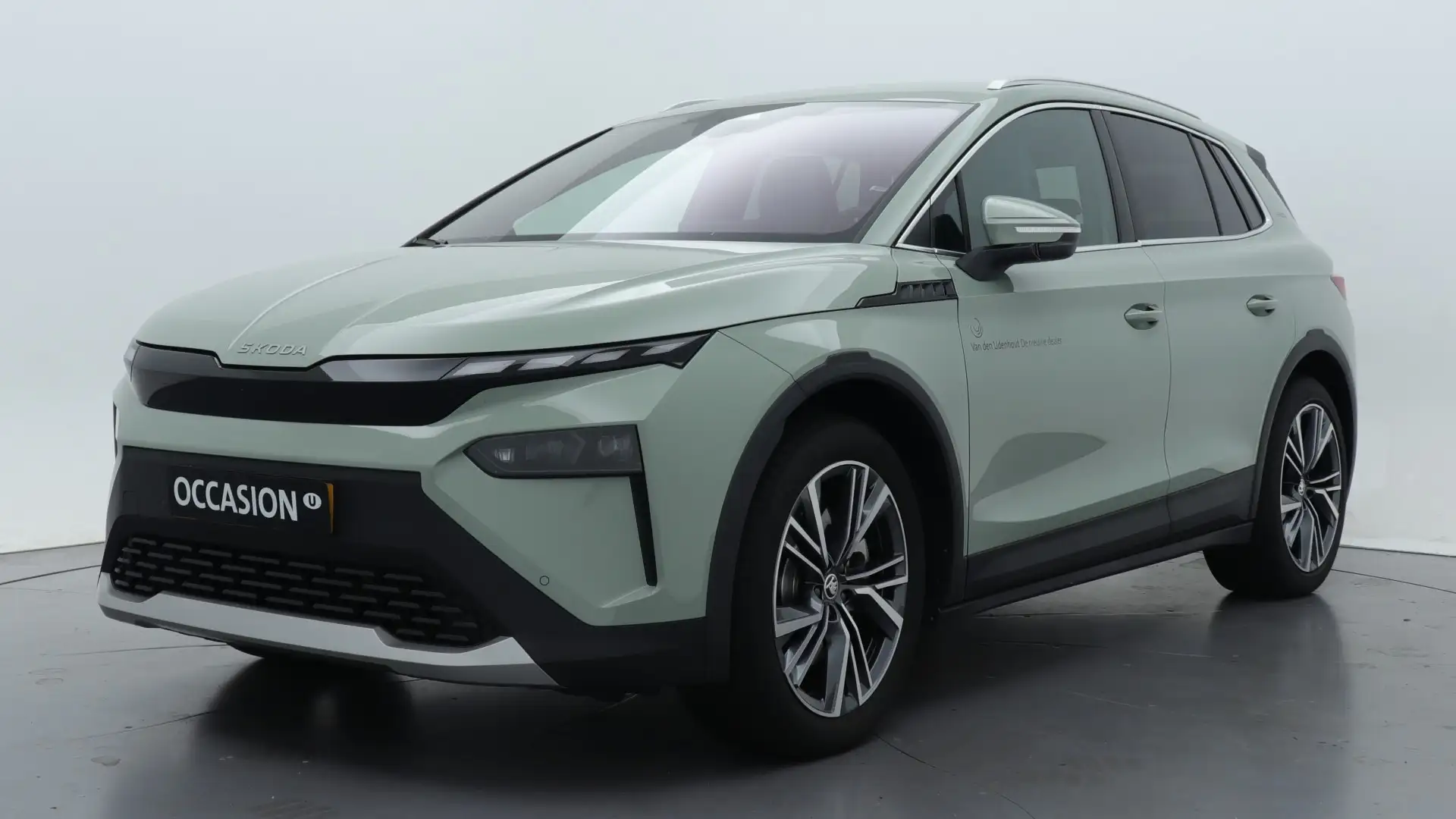 Skoda Elroq 85 Business Edition / Demonstratievoertuig Groen - 1
