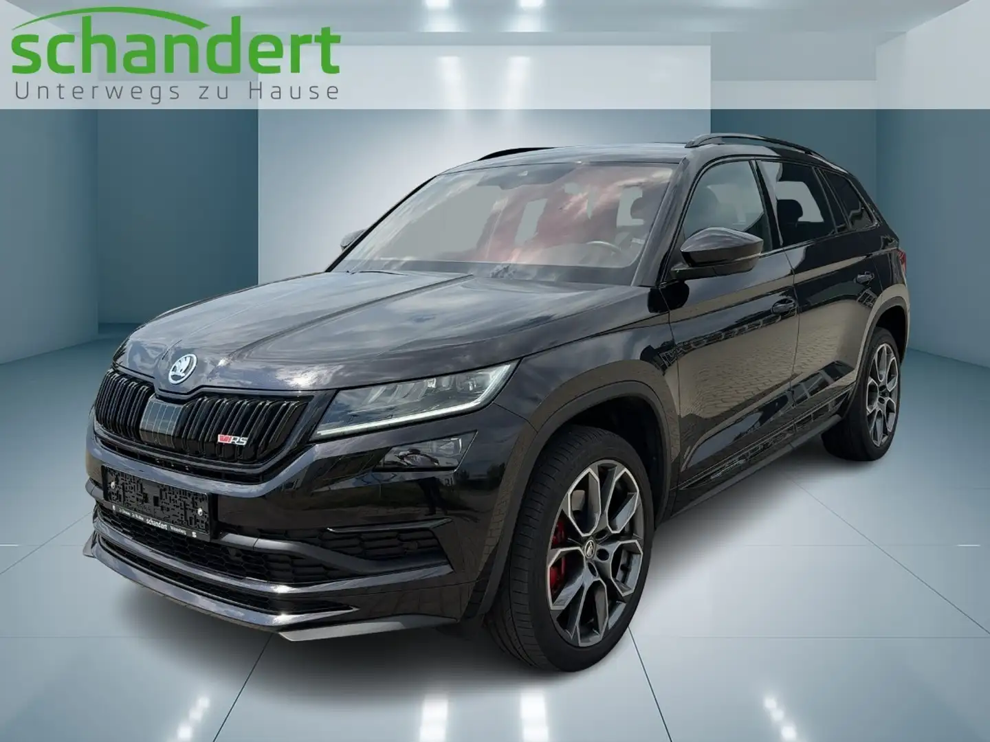 Skoda Kodiaq 2.0 TDI RS 4x4 DSG LED Navi AHK Klimaautomatik Schwarz - 1