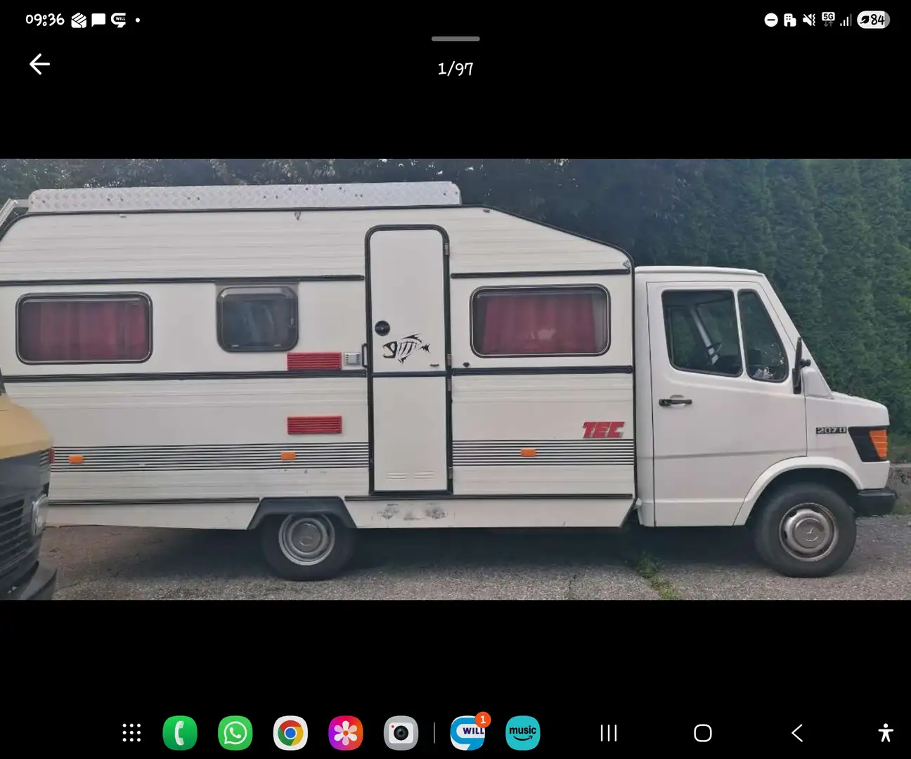 Mercedes-Benz T1 207 D/30 2,80 t Weiß - 1