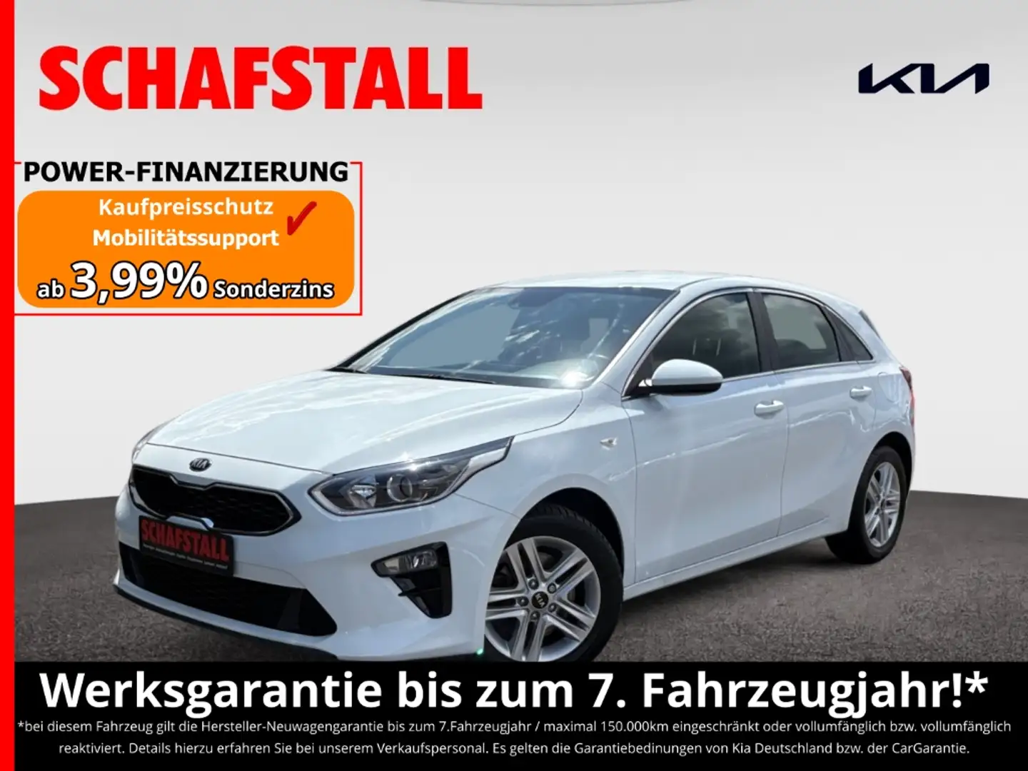 Kia Ceed / cee'd 1.4 T-GDI Vision Navi Komfort-Paket Tempomat Kamer Weiß - 1