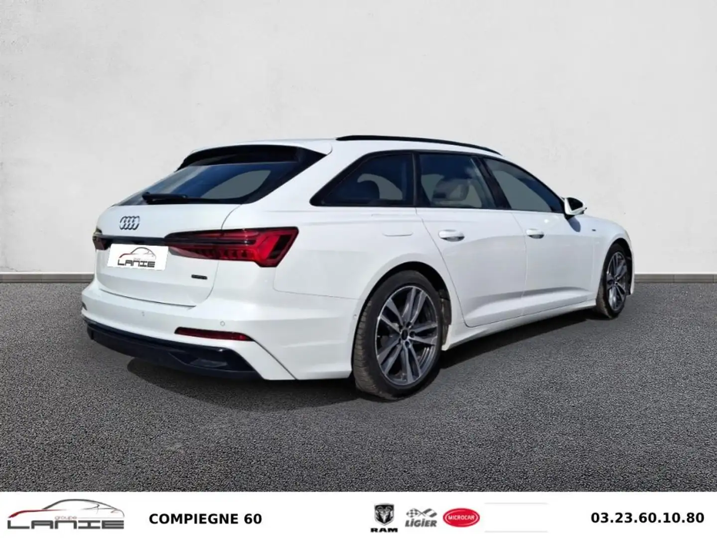 Audi A6 50 TFSIe 299 ch S tronic 7 Quattro S line Blanc - 2