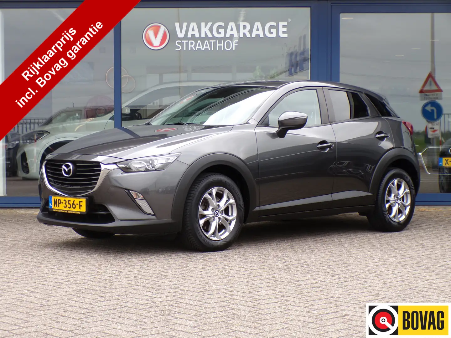 Mazda CX-3 2.0 SkyActiv-G 120 Dynamic, Stoelverwarming / Navi Grijs - 1