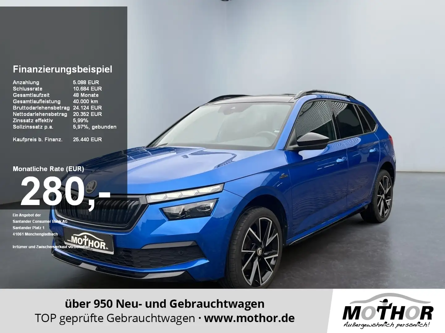 Skoda Kamiq Monte Carlo 1.5 TSI DSG Virtual Vockpit Azul - 1