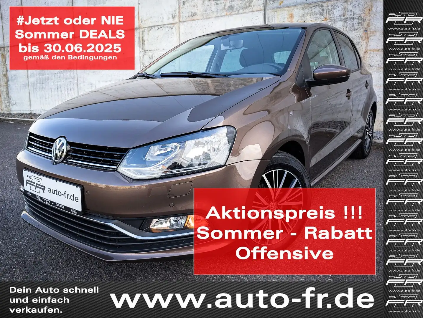 Volkswagen Polo Sondermod. Lounge 75 PS erst 79Tkm Marrón - 1