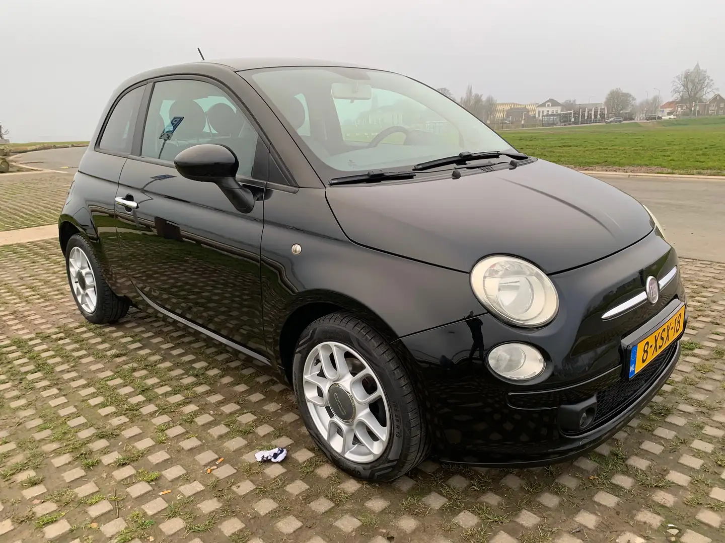 Fiat 500 500 1.4-16V/73KW/100PK/SPORT/XLINE Zwart - 1