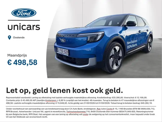 Ford Explorer 79kWh Extended Range AWD Premium - DIRECTIEWAGEN