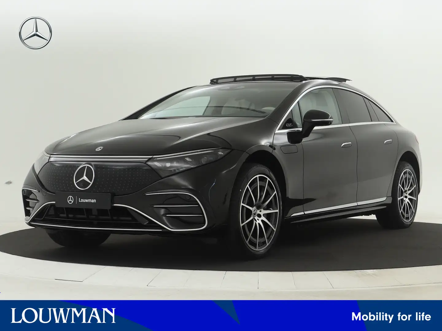 Mercedes-Benz EQS 450+ AMG Line 108kWh | Premium Plus pakket | MBUX Zwart - 1