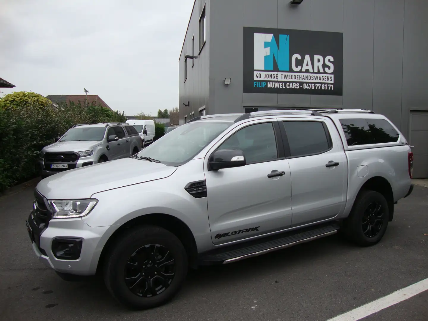Ford Ranger 212pk, rolplateau, gps, camera, leder, 2023,btw in Argent - 1