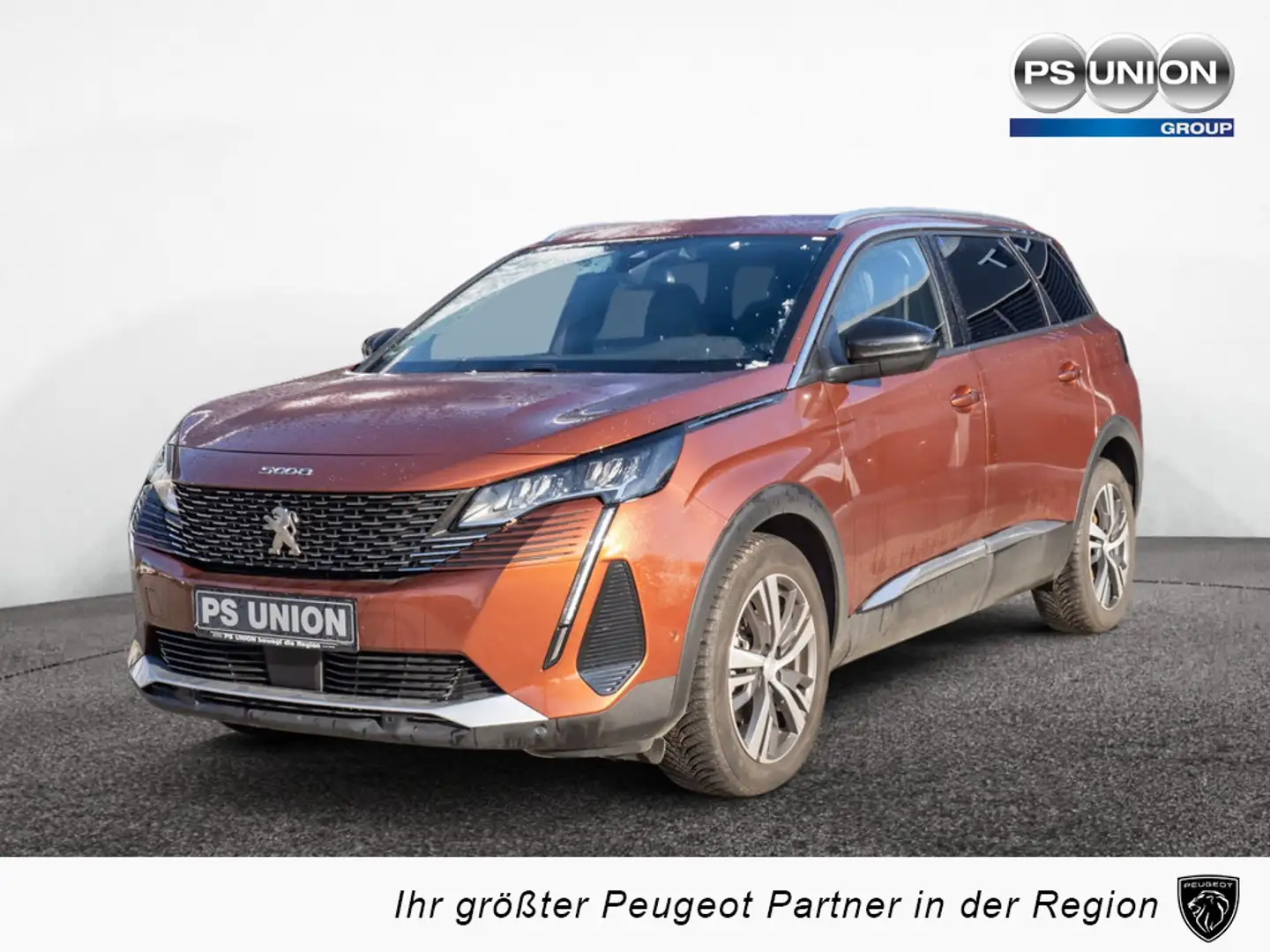 Peugeot 5008 1.2 Hybrid 136 Allure Pack SHZ NAVI LED Brun - 1