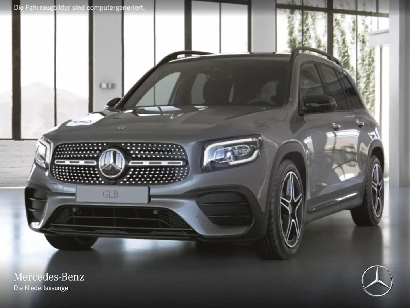 Mercedes-Benz GLB 200 d AMG+NIGHT+PANO+360°+AHK+LED+19"+TOTW+8G Grau - 2