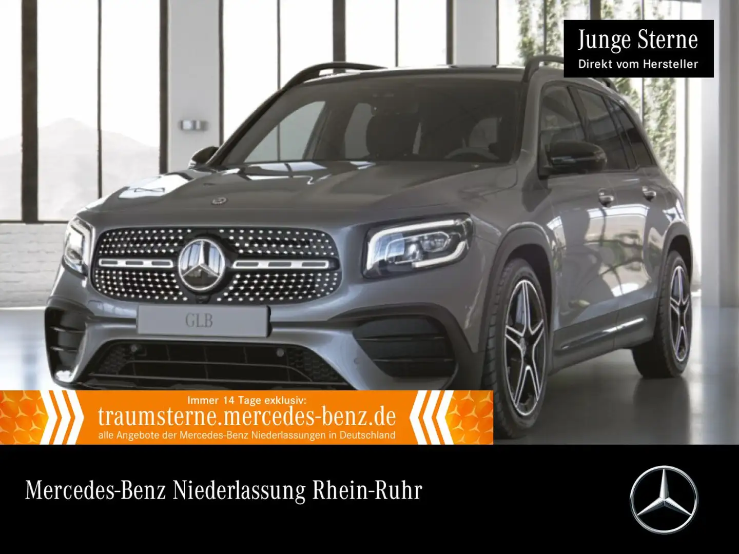 Mercedes-Benz GLB 200 d AMG+NIGHT+PANO+360°+AHK+LED+19"+TOTW+8G Grau - 1