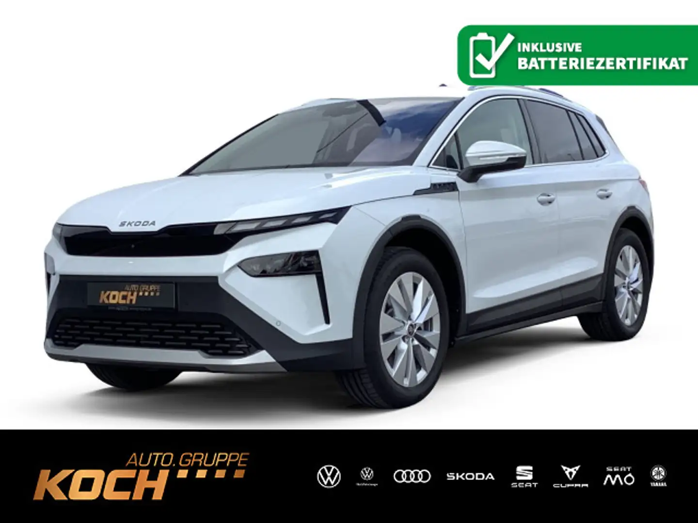 Skoda Elroq 85*NAVI*MATRIX-LED*360°KAM*AHK*ACC*CANTON* Blanc - 1