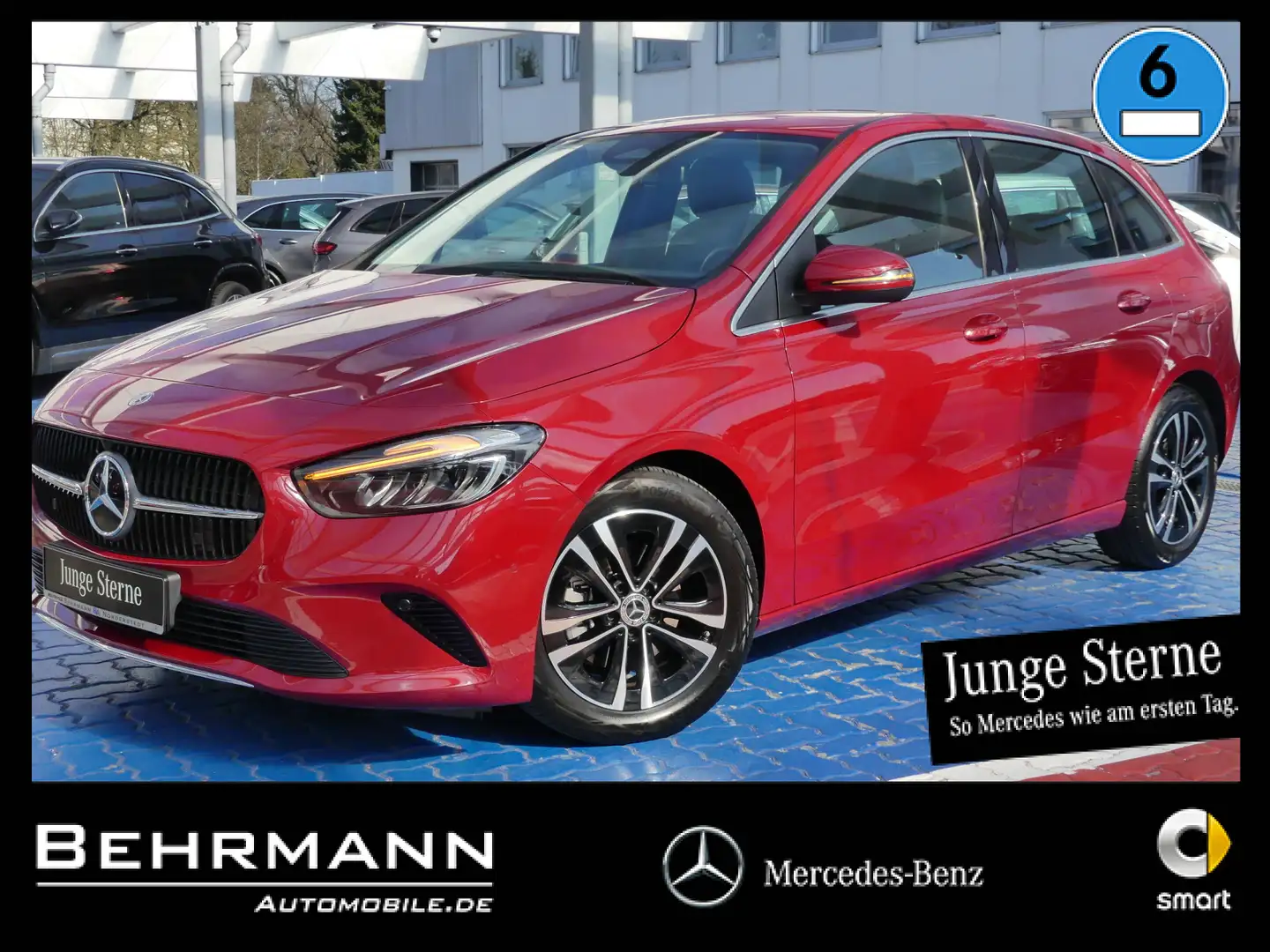 Mercedes-Benz B 180 B 180 Progressive +R-Kamera+LED-Scheinw+MBUX+SHZ Rot - 1