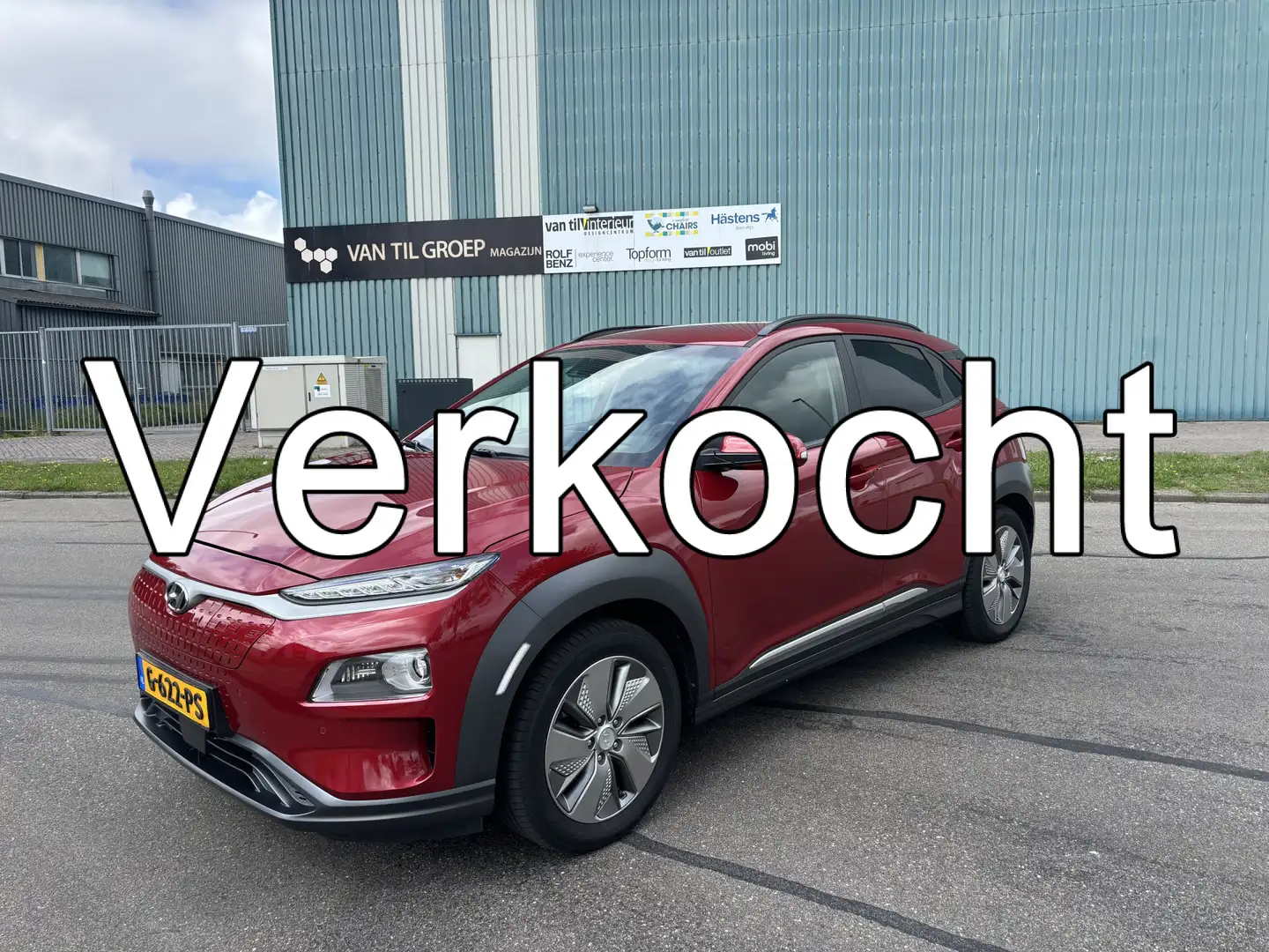 Hyundai KONA EV Premium 64 kWh Automaat 204 PK. Prachtige auto Czerwony - 1