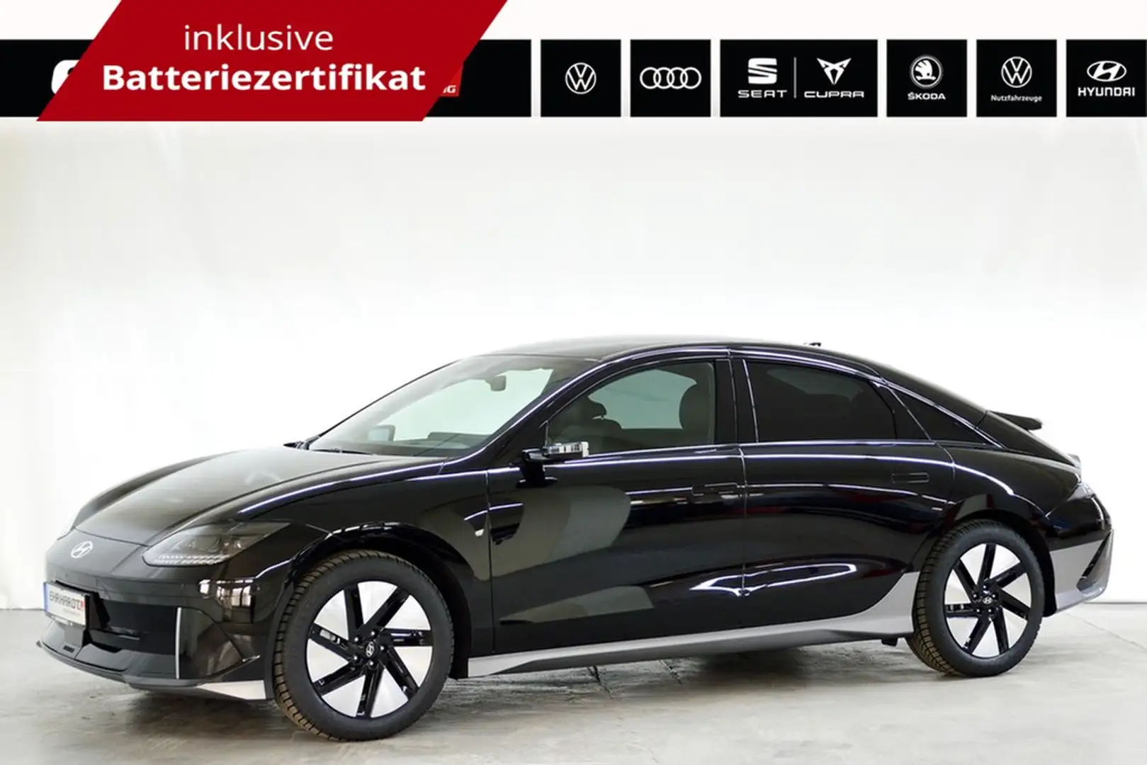Hyundai IONIQ 6 77kWh 4WD 239 kW UNIQ-PAKET *digit.Außenspiegel... Schwarz - 1