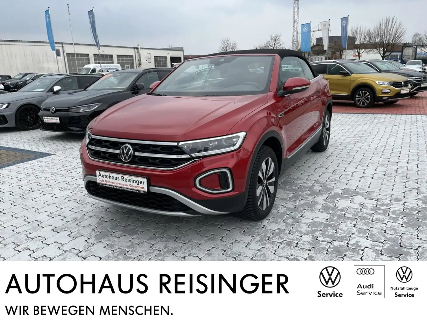 Volkswagen T-Roc Cabriolet 1.0 TSI Move (LED,NAVI,ACC,R-Kamera) Rot - 1