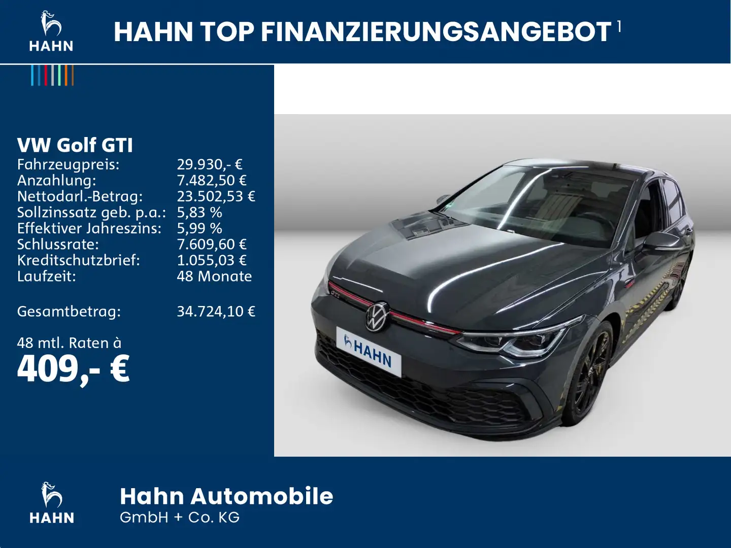 Volkswagen Golf GTI Golf VIII GTI 2.0TSI DSG CAM IQ.Drive ACC WeConn Grau - 2