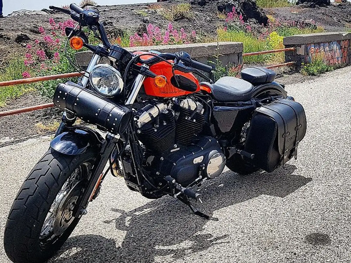 Harley-Davidson 1200 Custom Arancione - 2