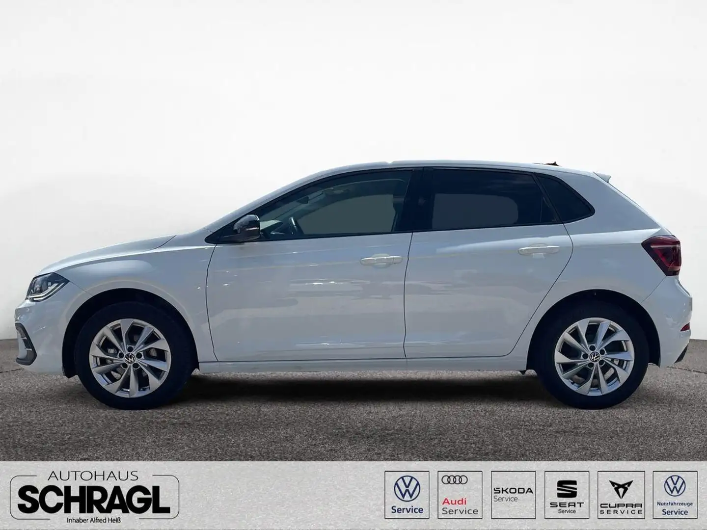 Volkswagen Polo 1.0 TSI STYLE+MATRIX+BLACK+APP+ACC+ROOF+SHZ Weiß - 2