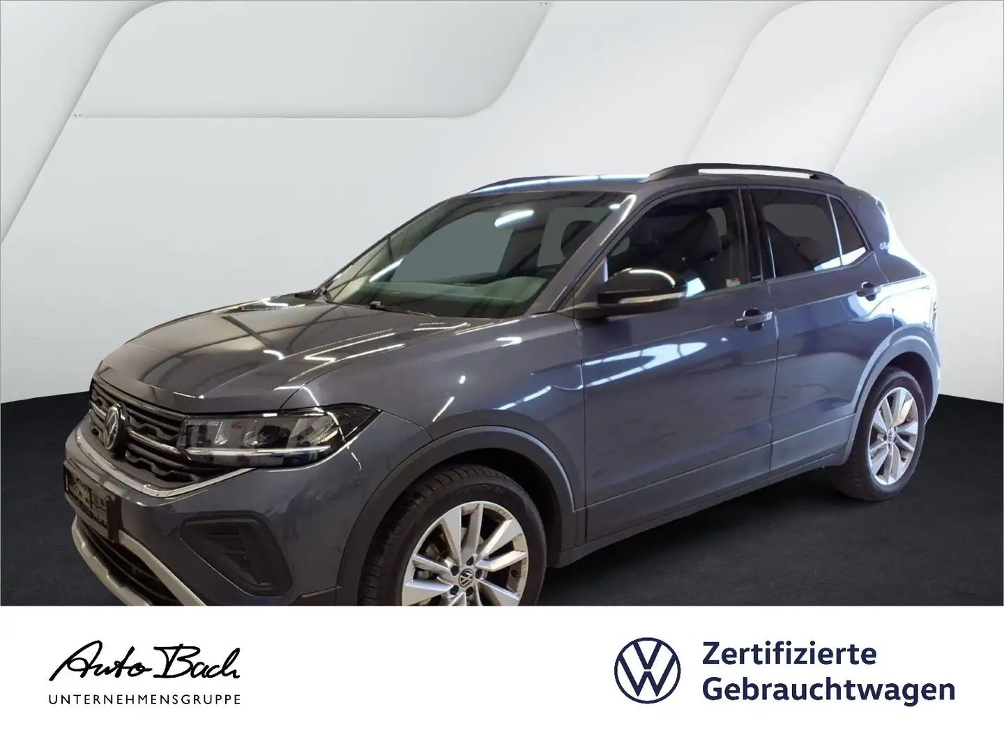 Volkswagen T-Cross Life 1.0TSI DSG Navi LED ACC CarPlay AHK Grau - 1