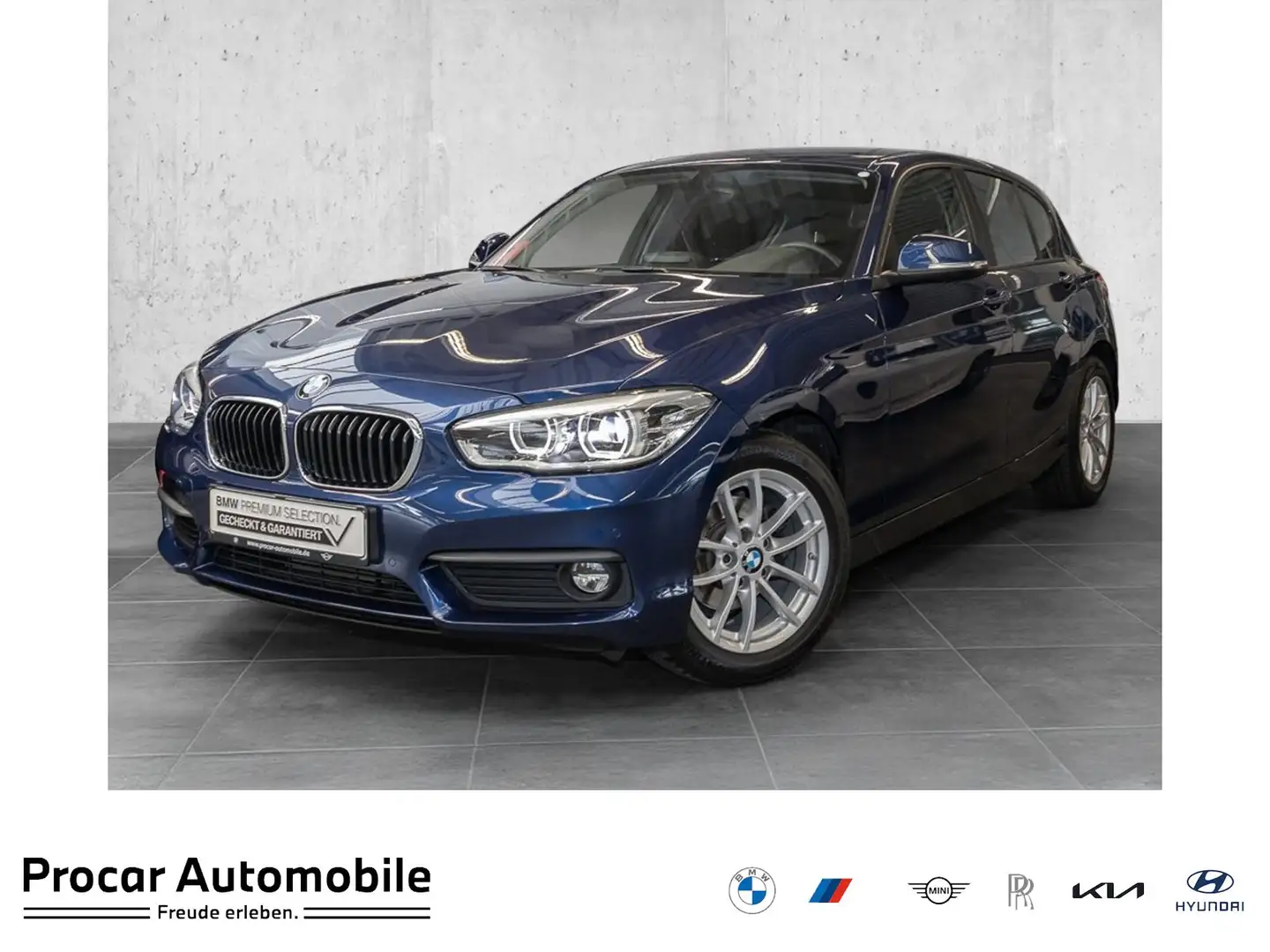 BMW 118 i Advantage LED Tempomat USB Klimaaut. Shz Bleu - 1