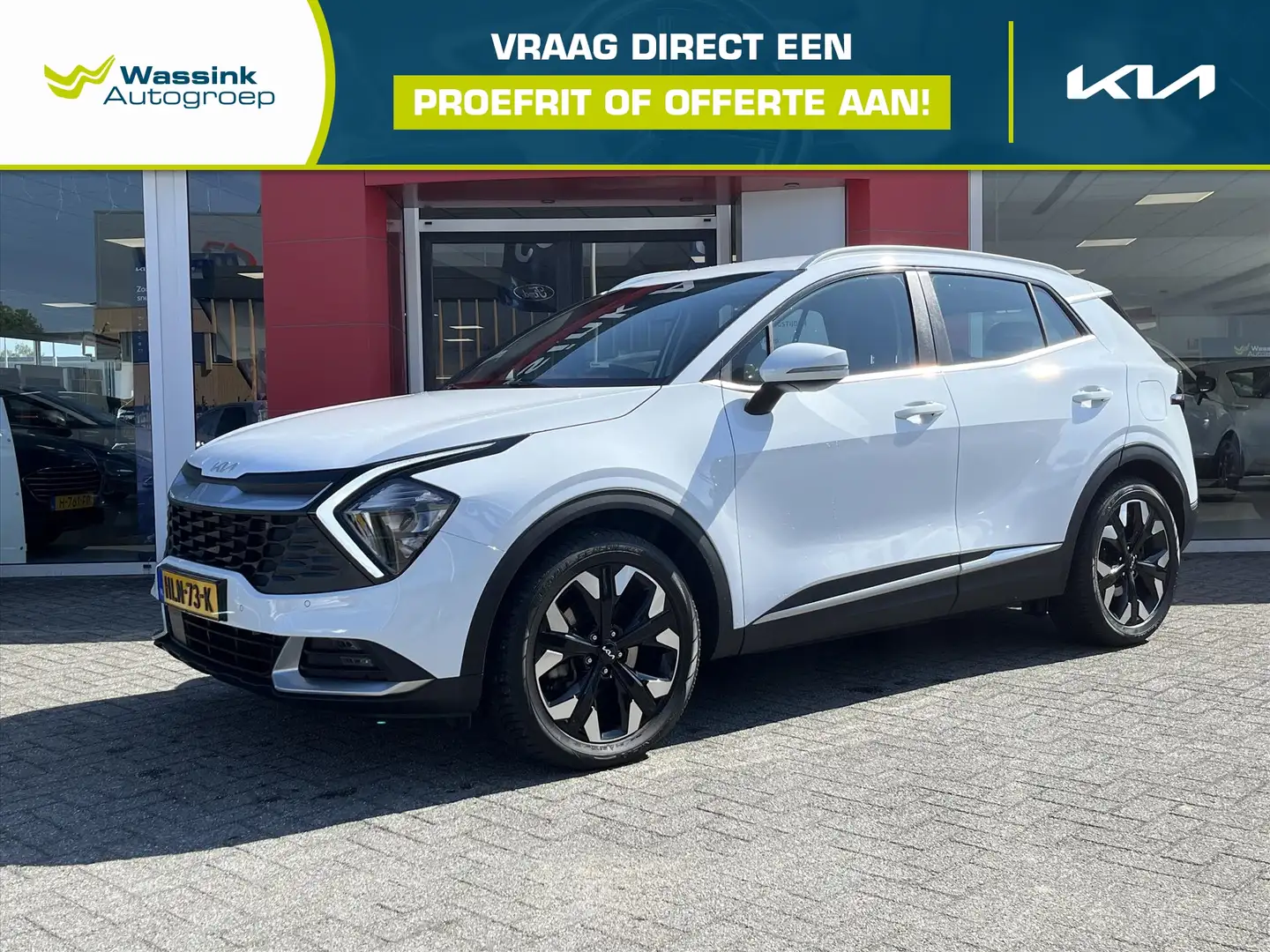 Kia Sportage 1.6 T-GDi 265pk PHEV 4WD DynamicLine | Navigatie | Blanc - 1