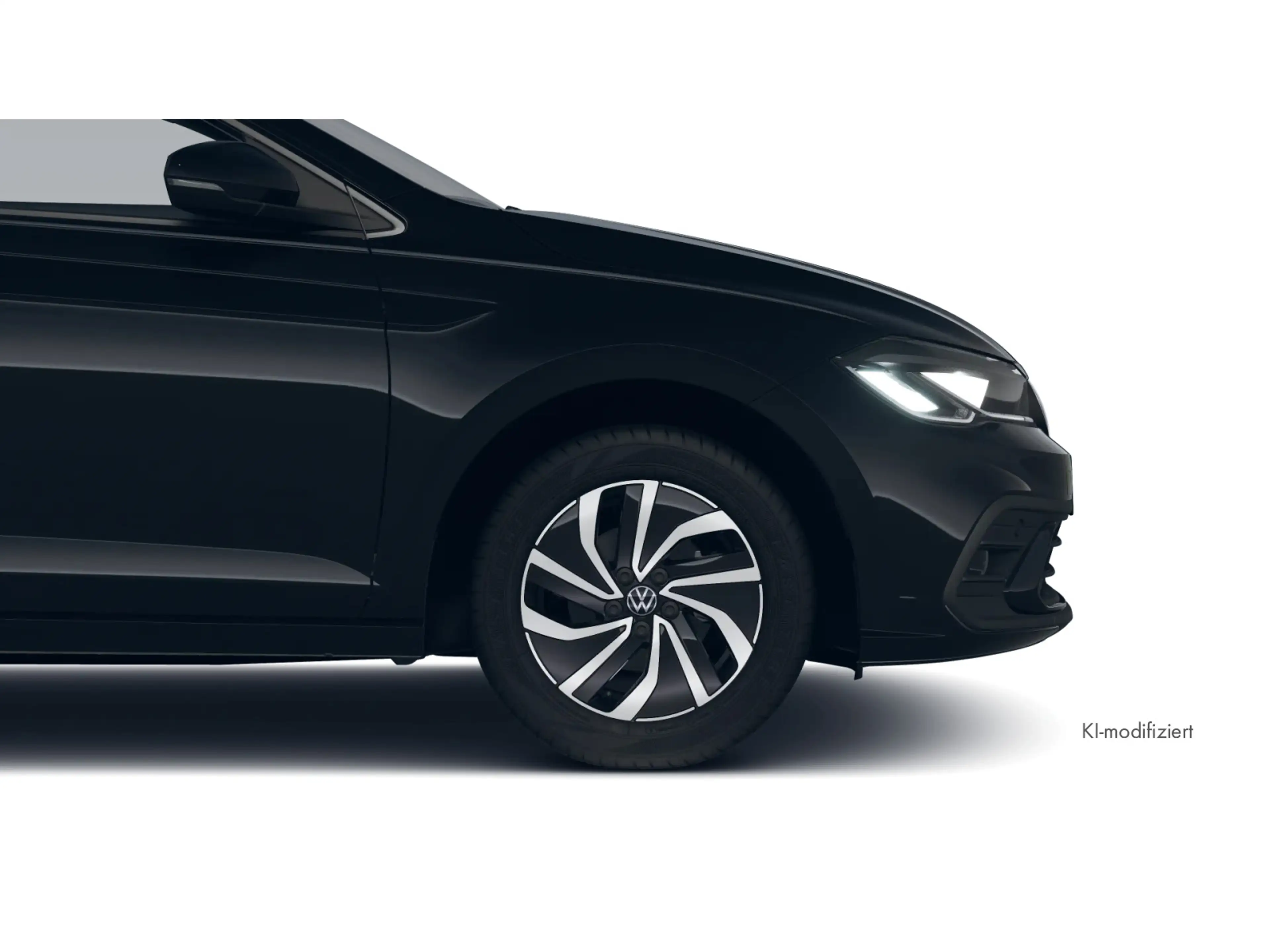 Volkswagen Polo Life 1,0 TSI | 15" in Schwarz/glanzgedreht — photo 3