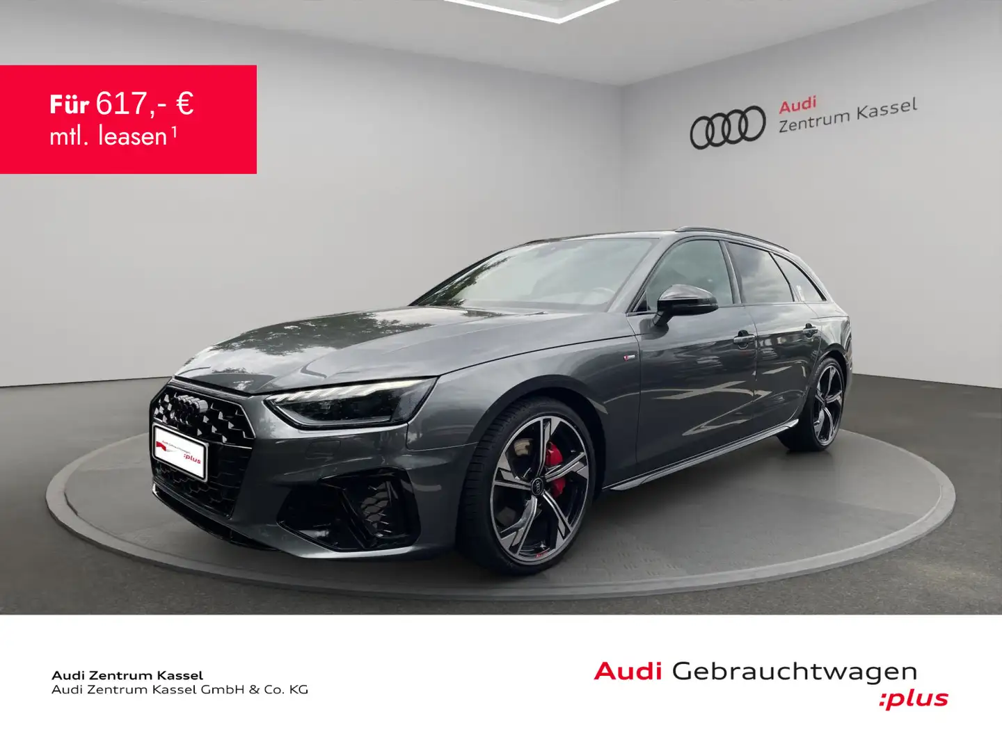 Audi A4 A4 Av. 45 TFSI qu. S line Matrix Pano Navi PDC Grijs - 1