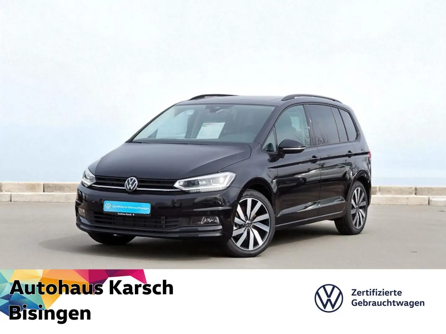 Volkswagen Touran Highline 1.5 TSI DSG AHK, NAVI, PANORAMA Schwarz - 1