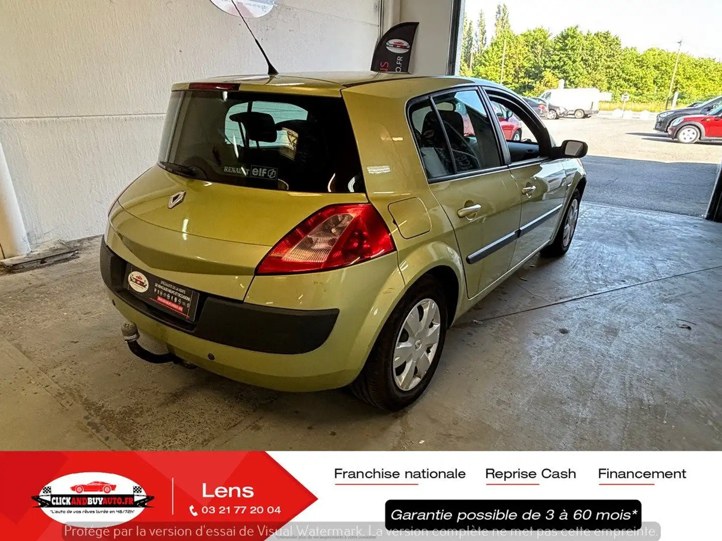 Renault Megane 2 1.5DCI 82CV EXPRESSION // CLIMATISATION / AIDE AU STATIONNEMENT AR /FEUX AUTO / Verde - 2