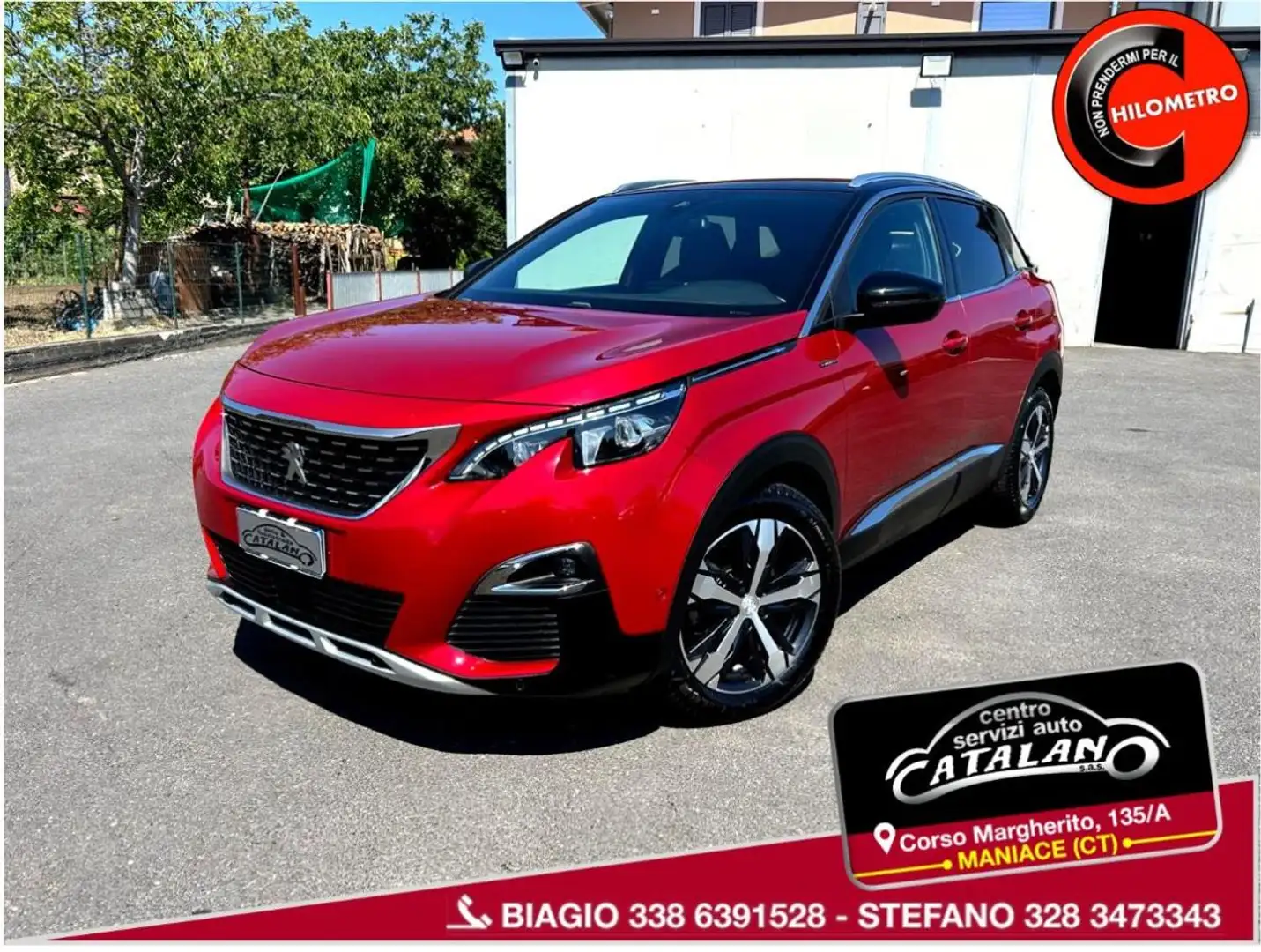 Peugeot 3008 BlueHDi 130 EAT8 S&S GT Line Rosso - 1
