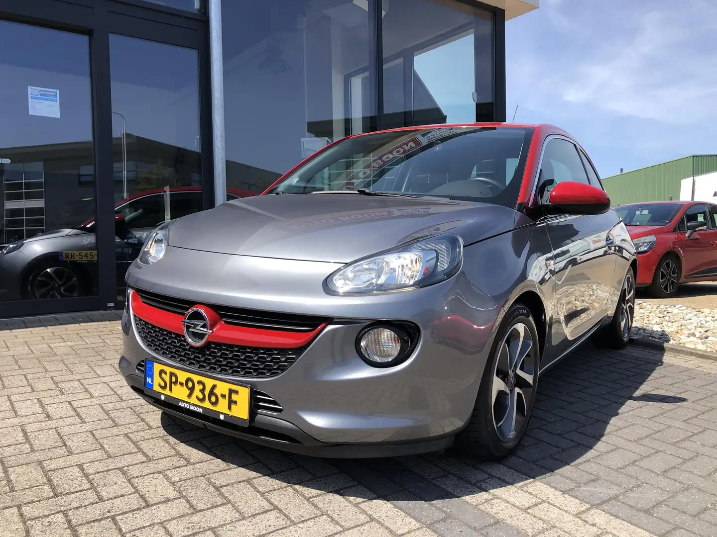 Opel Adam 1.0T 90PK UNLIMITED : LEER-STOF/APPCARPL./PDC/NAVI Grijs - 2