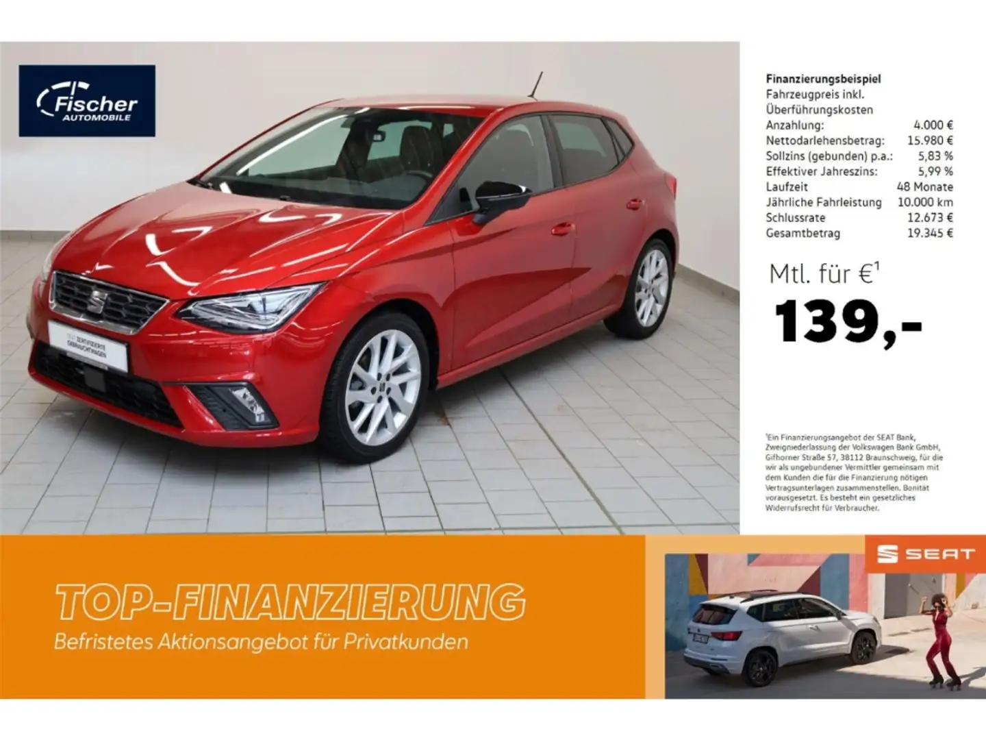 SEAT Ibiza 1.0 TSI FR Rot - 1