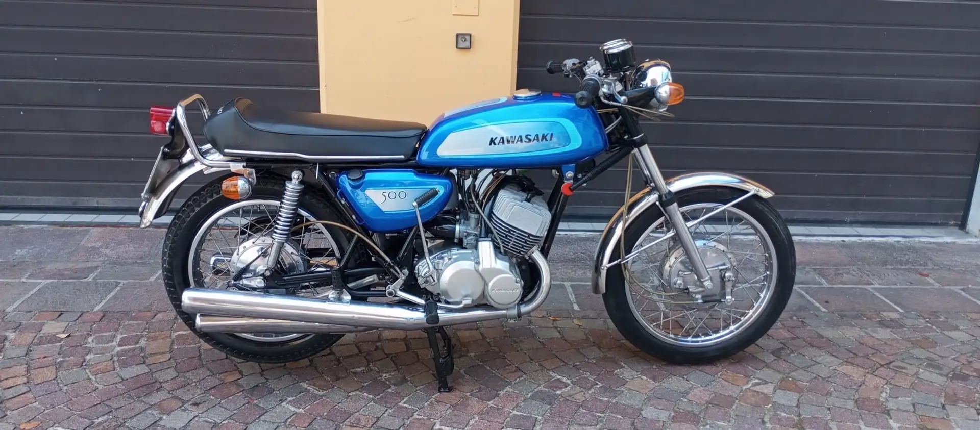 Kawasaki 500 H1 Bleu - 1