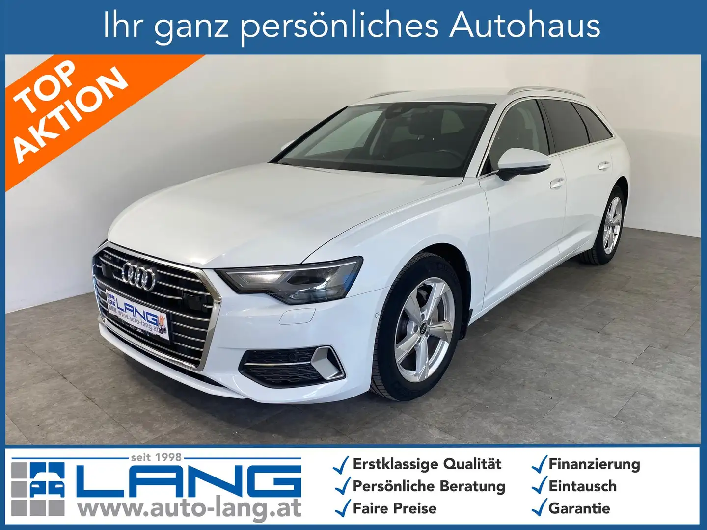 Audi A6 Avant 40 2.0 TDI quattro sport LED*AHK*RFK*SITZ... Weiß - 1