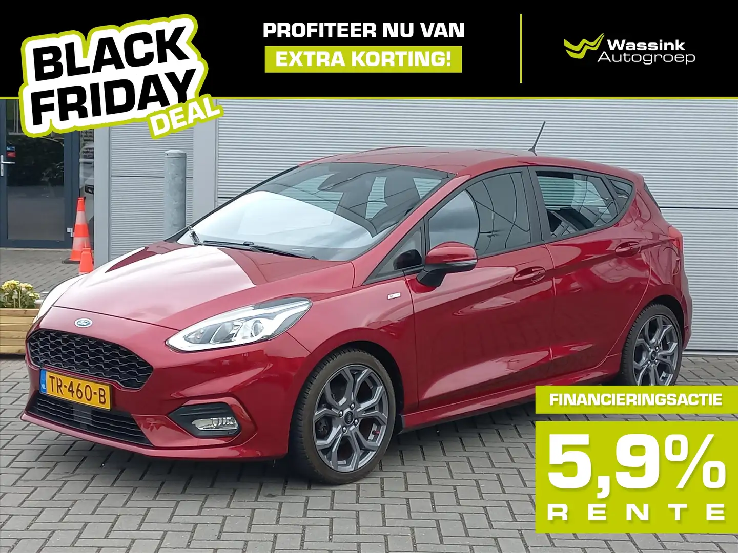 Ford Fiesta BLACK FRIDAY DEAL I ST-Line 100pk I Navigatie I Pa Rouge - 1