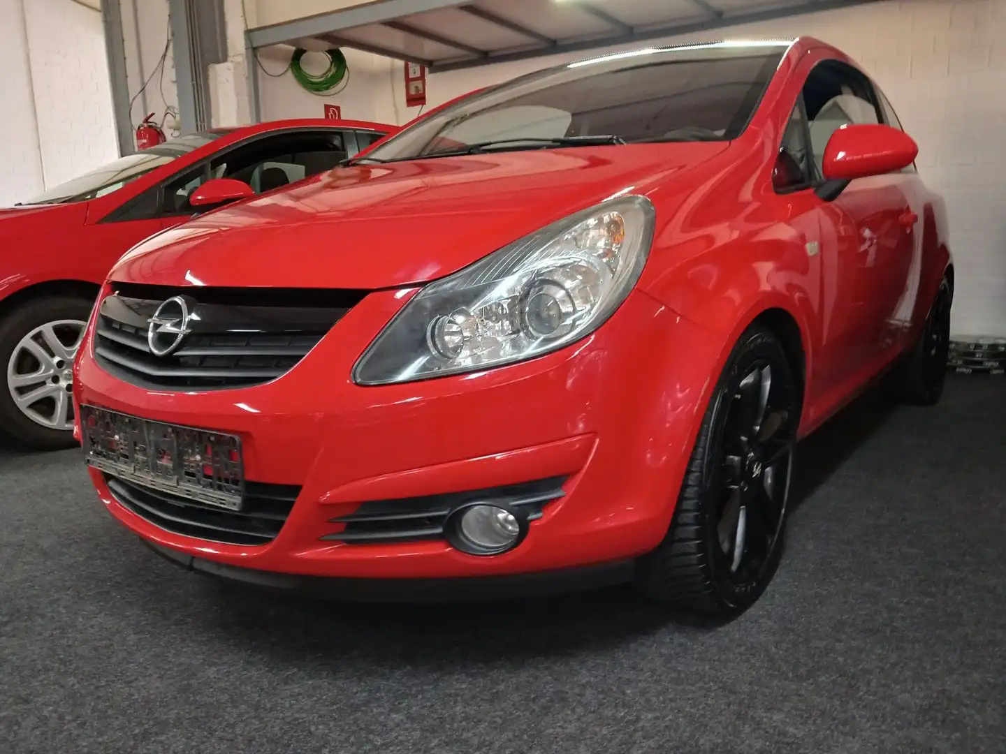Opel Corsa D Color Edition GLASDACH KLIMA Red - 2
