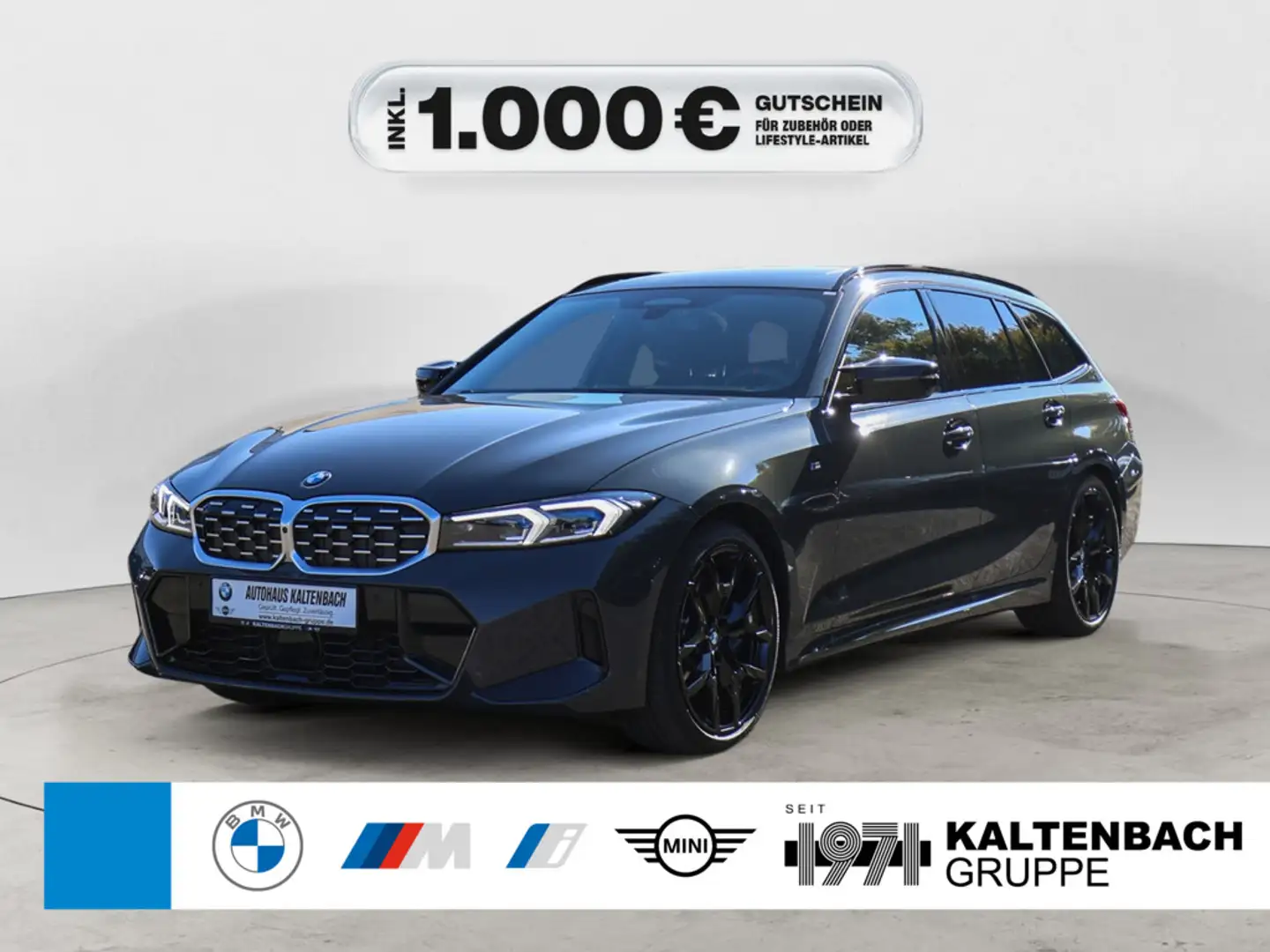 BMW 340 i Touring xDrive PANO AHK LED HUD NAVI H/K Gris - 1